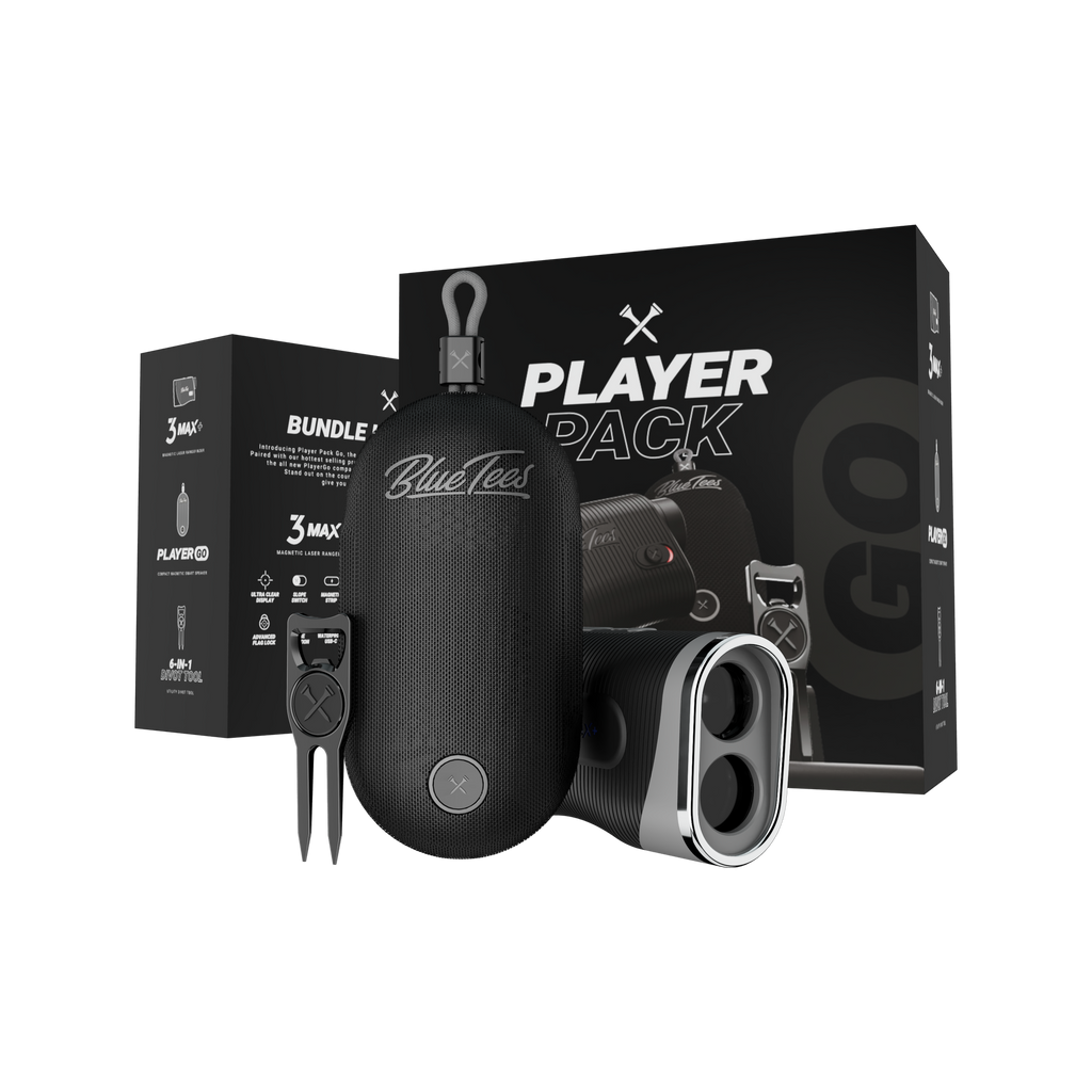 Blue Tees Player Pack Go – Golf Speaker & Accessories Bundle